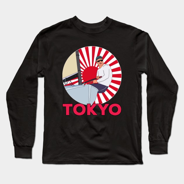 Sailing Tokyo Long Sleeve T-Shirt by DiegoCarvalho